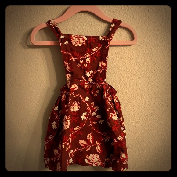 Red flower layering dress - Picture 1 of 3